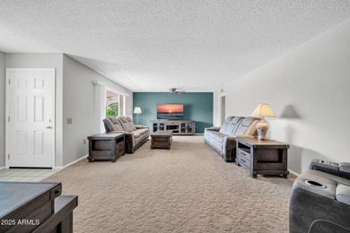 This unique 3 bedroom, 3 bath North/South facing home in Sun on Union Hills Country Club in Arizona - for sale on GolfHomes.com, golf home, golf lot