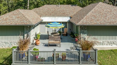 Surrounded by mature trees on a peaceful lot, this home blends on The Coves Golf Course in Oklahoma - for sale on GolfHomes.com, golf home, golf lot