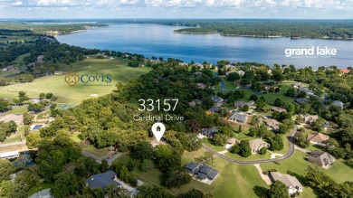 Surrounded by mature trees on a peaceful lot, this home blends on The Coves Golf Course in Oklahoma - for sale on GolfHomes.com, golf home, golf lot