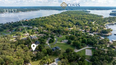 Surrounded by mature trees on a peaceful lot, this home blends on The Coves Golf Course in Oklahoma - for sale on GolfHomes.com, golf home, golf lot