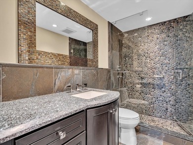 Super stylish kitchen with new quartz countertops, designer on Coral Ridge Country Club in Florida - for sale on GolfHomes.com, golf home, golf lot