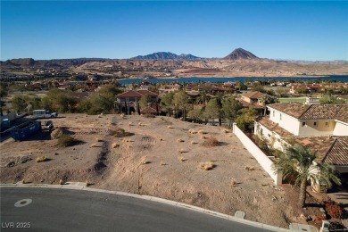 Prime elevated .43 acre lot with lake and mountain views from on South Shore At Lake Las Vegas in Nevada - for sale on GolfHomes.com, golf home, golf lot