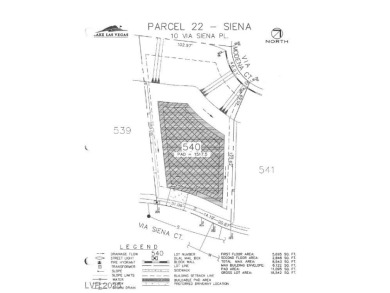 Prime elevated .43 acre lot with lake and mountain views from on South Shore At Lake Las Vegas in Nevada - for sale on GolfHomes.com, golf home, golf lot