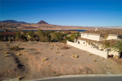 Prime elevated .43 acre lot with lake and mountain views from on South Shore At Lake Las Vegas in Nevada - for sale on GolfHomes.com, golf home, golf lot