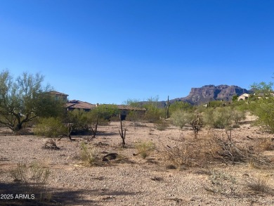 Beautiful gentle sloping hillside lot overlooking double on Superstition Mountain Club - Lost Gold in Arizona - for sale on GolfHomes.com, golf home, golf lot