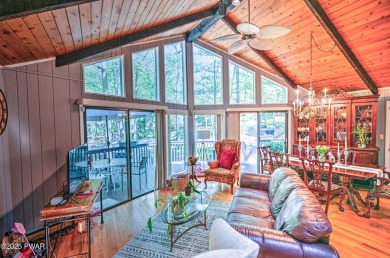 Privacy, Location, and Amazing Setting! Nestled on a level lot on Paupack Hills Golf and Country Club in Pennsylvania - for sale on GolfHomes.com, golf home, golf lot