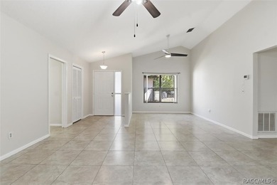 Nice and spacious three-bedroom, two-bath home ideally situated on Sugarmill Woods Golf and Country Club in Florida - for sale on GolfHomes.com, golf home, golf lot