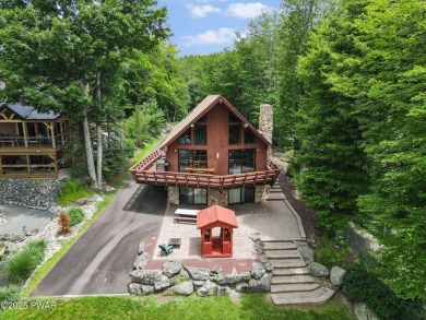 Roamingwood Lakefront Home with Stunning Straight-On Views - on The Hideout Golf in Pennsylvania - for sale on GolfHomes.com, golf home, golf lot