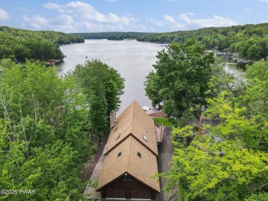 Roamingwood Lakefront Home with Stunning Straight-On Views - on The Hideout Golf in Pennsylvania - for sale on GolfHomes.com, golf home, golf lot