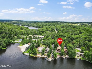 Roamingwood Lakefront Home with Stunning Straight-On Views - on The Hideout Golf in Pennsylvania - for sale on GolfHomes.com, golf home, golf lot