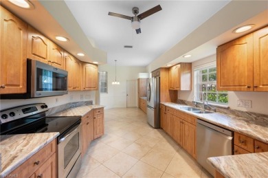 Discover Southwest Florida living in this 2-bedroom plus den on Cypress Lake Country Club in Florida - for sale on GolfHomes.com, golf home, golf lot