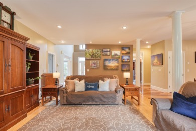 This Stately, all brick colonial is situated on over 1/2 acre on Pete Dye River Course of Virginia Tech in Virginia - for sale on GolfHomes.com, golf home, golf lot