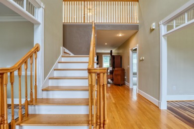 This Stately, all brick colonial is situated on over 1/2 acre on Pete Dye River Course of Virginia Tech in Virginia - for sale on GolfHomes.com, golf home, golf lot
