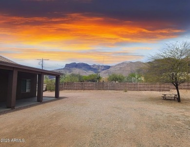 Nestled in the heart of Gold Canyon, this stunning custom home on Superstition Mountain Club - Lost Gold in Arizona - for sale on GolfHomes.com, golf home, golf lot