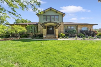 This unique Prairie-Style Craftsman home on 6 acres sits on Prairie Dunes Country Club in Kansas - for sale on GolfHomes.com, golf home, golf lot
