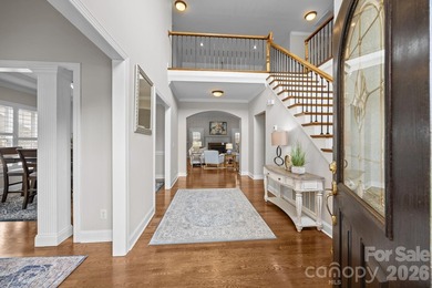 Stunning, custom-built full brick home perfectly positioned with on Fox Den Country Club in North Carolina - for sale on GolfHomes.com, golf home, golf lot