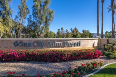 Perfectly positioned in Sun City Palm Desert, this home features on Mountain Vista Golf Course At Sun City Palm Desert in California - for sale on GolfHomes.com, golf home, golf lot