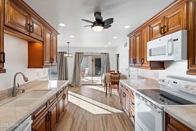 Step inside a residence that blends comfort with a polished on Sun City Lakes West and East in Arizona - for sale on GolfHomes.com, golf home, golf lot