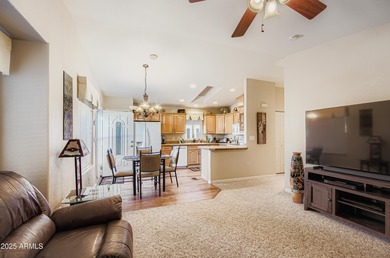 Welcome home to this charming corner lot, 2-bedroom, 2-bath on Viewpoint Golf Resort in Arizona - for sale on GolfHomes.com, golf home, golf lot