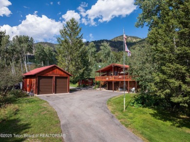 Tucked back on a secluded 1 acre lot sits this 3 bedroom 3 bath on Star Valley RV Golf Course in Wyoming - for sale on GolfHomes.com, golf home, golf lot