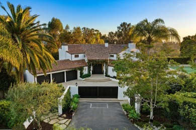 This gated Spanish-style Estate is perfectly nestled between the on Montecito Country Club in California - for sale on GolfHomes.com, golf home, golf lot