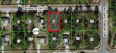 Buildable Lot in Citrus Springs presents an excellent on Pine Ridge Community Golf and Country Club in Florida - for sale on GolfHomes.com, golf home, golf lot