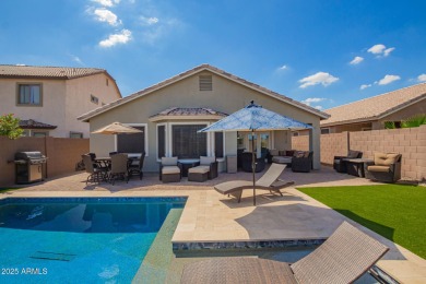 Beautiful home that backs to the San Tan Highlands Golf Course on The Golf Club At Johnson Ranch in Arizona - for sale on GolfHomes.com, golf home, golf lot