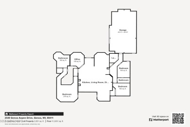 Custom single level home on Genoa's Lakes Golf Course, host of on Genoa Lakes Golf Club - Lakes Course in Nevada - for sale on GolfHomes.com, golf home, golf lot
