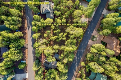 Nice level, buildable lot with lots of pine trees in the Pinetop on Pinetop Lakes Country Club in Arizona - for sale on GolfHomes.com, golf home, golf lot