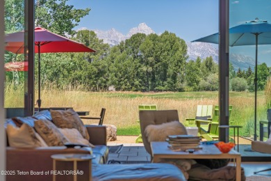 Golf course setting meets mountain modern design. Sitting on the on Jackson Hole Golf and Tennis Club in Wyoming - for sale on GolfHomes.com, golf home, golf lot