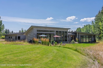Golf course setting meets mountain modern design. Sitting on the on Jackson Hole Golf and Tennis Club in Wyoming - for sale on GolfHomes.com, golf home, golf lot