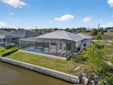 PRIME WATERFRONT IN CAPE CORAL! CONTEMPORARY 3 BEDROOM PLUS DEN on Burnt Store Golf Club in Florida - for sale on GolfHomes.com, golf home, golf lot