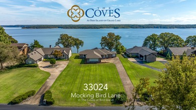 33024 Mockingbird Lane is a striking lakefront retreat that on The Coves Golf Course in Oklahoma - for sale on GolfHomes.com, golf home, golf lot