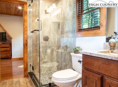 Stylishly Rustic cabin totally renovated in 2019. Great Room on Beech Mountain Club in North Carolina - for sale on GolfHomes.com, golf home, golf lot