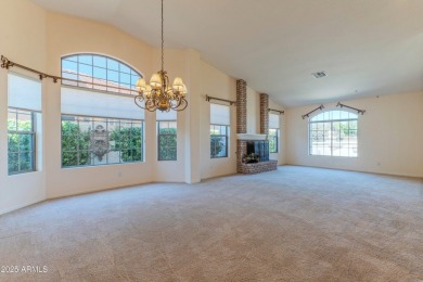 STUNNING VIEWS! Enjoy golf, lake, & mountain views from the on Tuscany Falls At Pebble Creek in Arizona - for sale on GolfHomes.com, golf home, golf lot