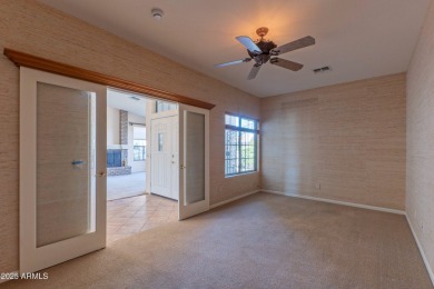 STUNNING VIEWS! Enjoy golf, lake, & mountain views from the on Tuscany Falls At Pebble Creek in Arizona - for sale on GolfHomes.com, golf home, golf lot