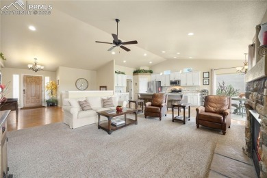 This stunning home offers four bedrooms and three bathrooms with on The Club At Flying Horse in Colorado - for sale on GolfHomes.com, golf home, golf lot