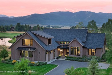This Modern Masterpiece transcends ordinary luxury with sleek on Teton Springs Resort and Club in Idaho - for sale on GolfHomes.com, golf home, golf lot