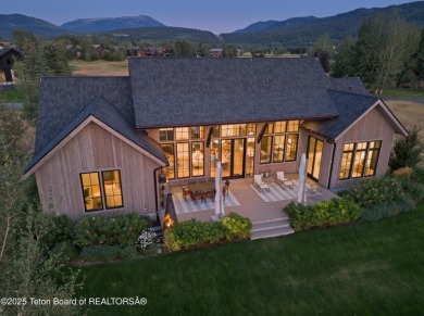 This Modern Masterpiece transcends ordinary luxury with sleek on Teton Springs Resort and Club in Idaho - for sale on GolfHomes.com, golf home, golf lot