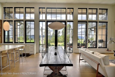 This Modern Masterpiece transcends ordinary luxury with sleek on Teton Springs Resort and Club in Idaho - for sale on GolfHomes.com, golf home, golf lot