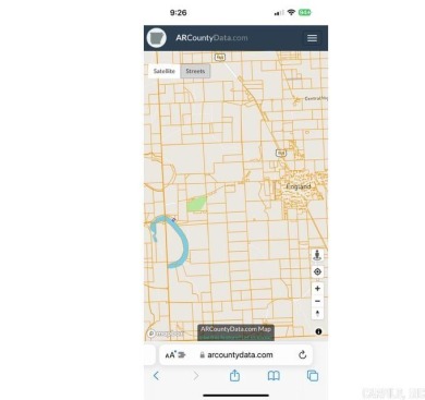 Exceptionally RARE opportunity to purchase WATERFRONT ACREAGE on on England Country Club in Arkansas - for sale on GolfHomes.com, golf home, golf lot