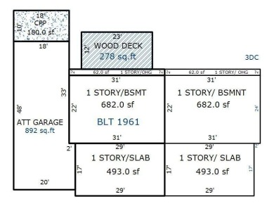 Spacious and beautifully updated duplex featuring 3 bedrooms and on The Oaks At Kincheloe in Michigan - for sale on GolfHomes.com, golf home, golf lot