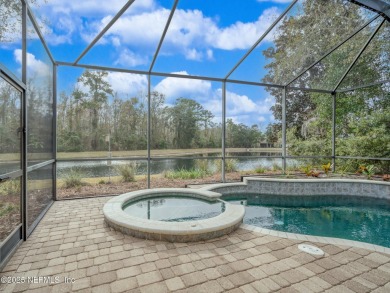 Welcome to this stunning single-level 4-bedroom, 3-bath POOL on Golf Club At North Hampton in Florida - for sale on GolfHomes.com, golf home, golf lot