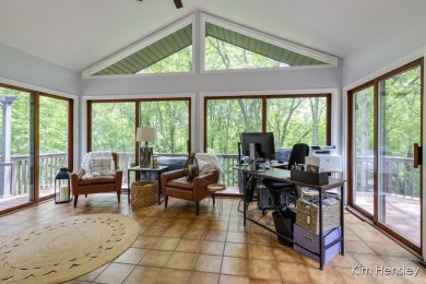 Welcome to your private oasis! This stunning 5-bedroom, 3.5-bath on Stonehenge Golf Club in Michigan - for sale on GolfHomes.com, golf home, golf lot
