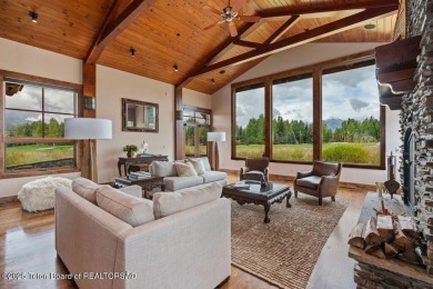 This stunning custom-built Jackson Hole Golf & Tennis home is on on Jackson Hole Golf and Tennis Club in Wyoming - for sale on GolfHomes.com, golf home, golf lot
