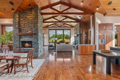 This stunning custom-built Jackson Hole Golf & Tennis home is on on Jackson Hole Golf and Tennis Club in Wyoming - for sale on GolfHomes.com, golf home, golf lot