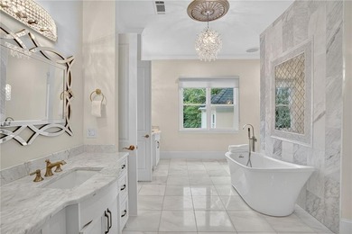 Stunning European-inspired estate nestled on a private, gated on Bobby Jones Golf Club in Georgia - for sale on GolfHomes.com, golf home, golf lot