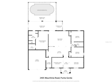 DEEP CREEK! This 3-BEDROOM, 2-BATH, 2-CAR GARAGE POOL HOME IN on Deep Creek Golf Club in Florida - for sale on GolfHomes.com, golf home, golf lot