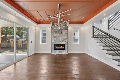 Experience modern luxury in this newly built custom farmhouse on East Lake Golf Club in Georgia - for sale on GolfHomes.com, golf home, golf lot