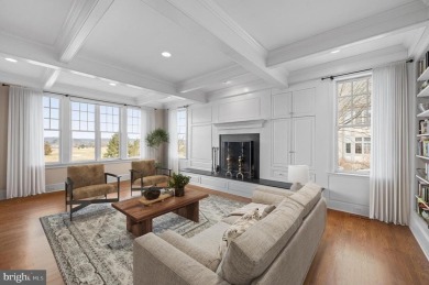 Stunning stone colonial with unobstructed views overlooking on Applebrook Golf Club in Pennsylvania - for sale on GolfHomes.com, golf home, golf lot